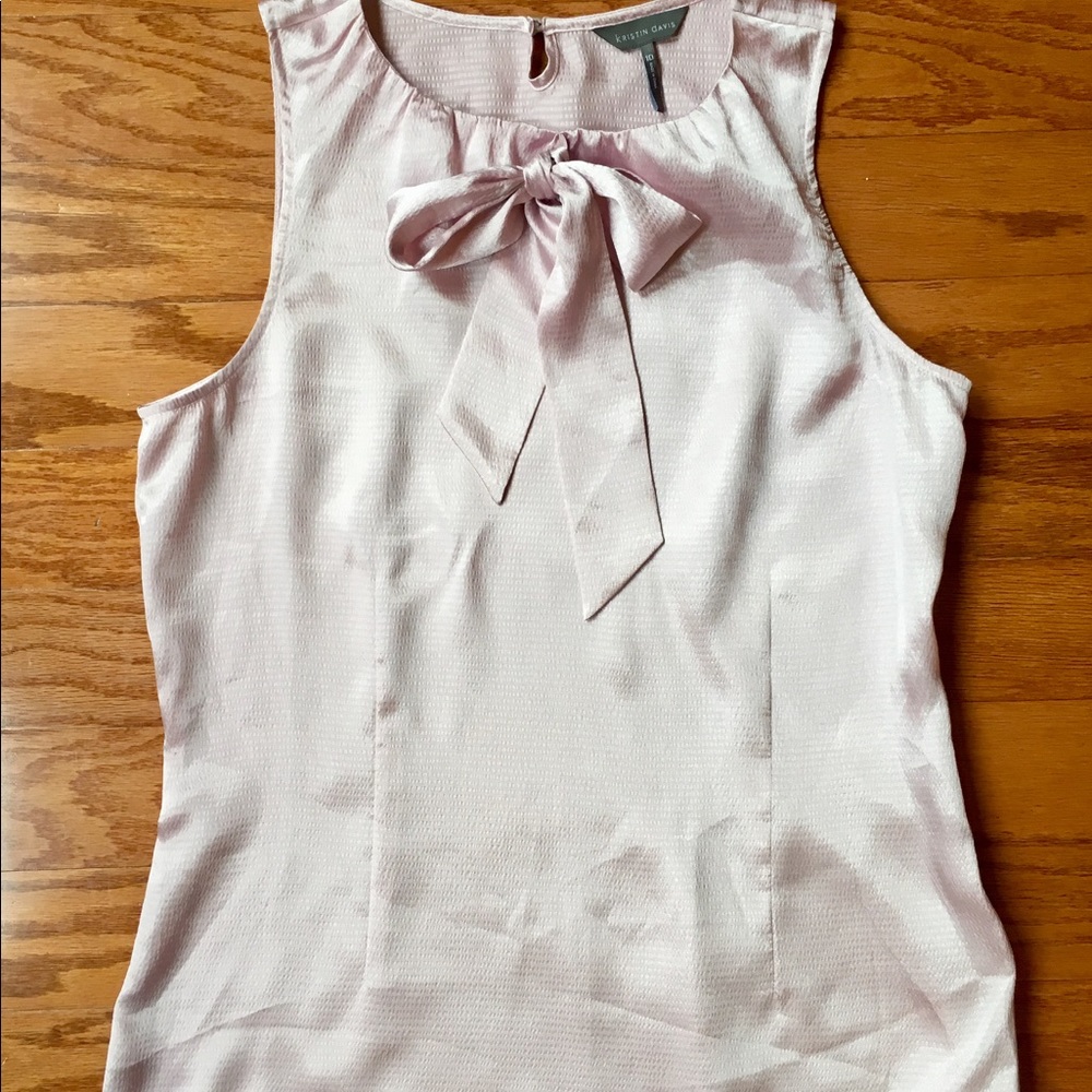 Kristin Davis Size 10 Pale Mauve Blouse